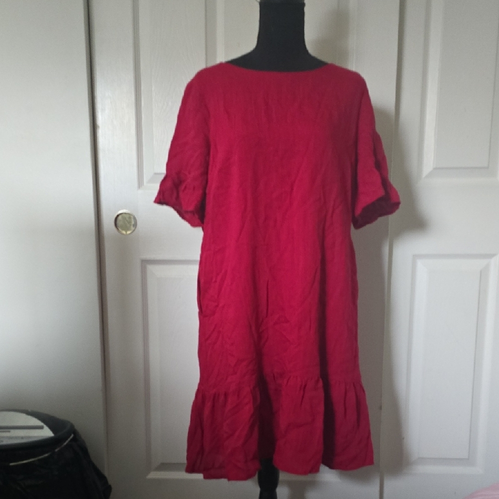 Elegant Red Mini Dress